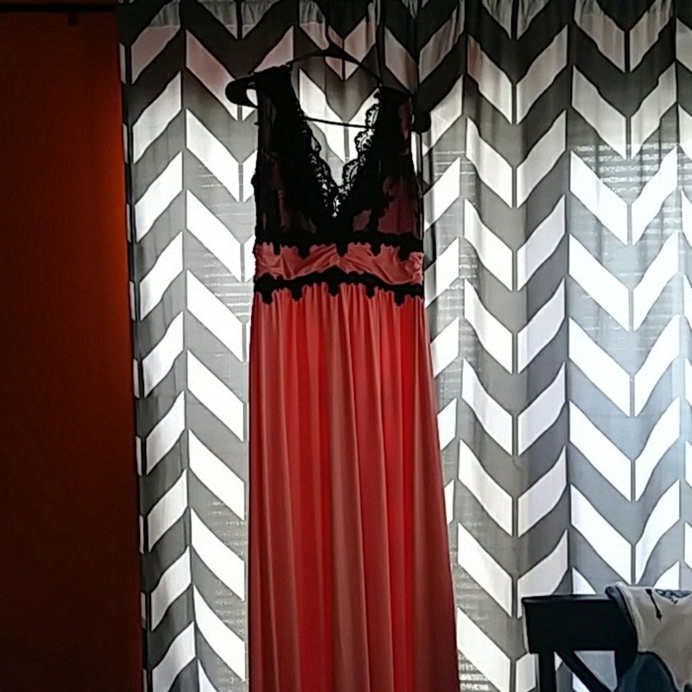 Coral dress